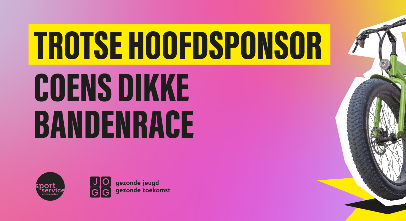Bureau Coen hoofdsponsor van Coens Dikke Bandenrace